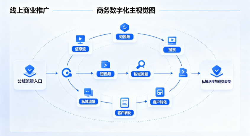 饶平县线上商业推广怎么做？全域流量闭环搭建与低成本转化实战指南